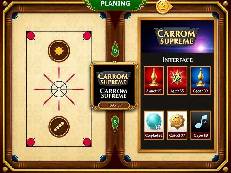 Carrom Supreme Main Interface
